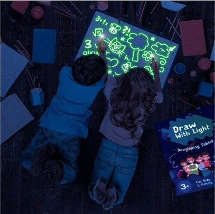Neon Drawing Pad 3D Magic 8 Lights