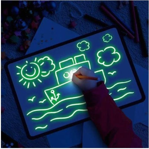 Neon Drawing Pad 3D Magic 8 Lights