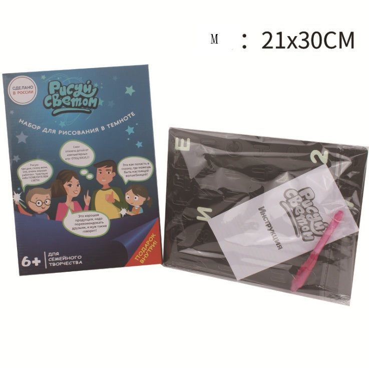 Neon Drawing Pad 3D Magic 8 Lights